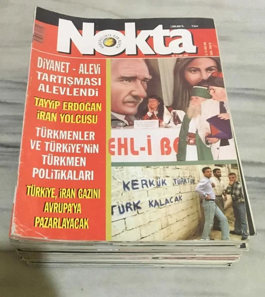 NOKTA Dergisi 12 - 25 Eylül 2003 Sayı 1069 DİYANET-ALEVİ TARTIMASI ALEVLENDİ-TAYYİP ERDOĞAN İRAN YOLCUSU(Sahafiye Kitap) ürün görseli 1