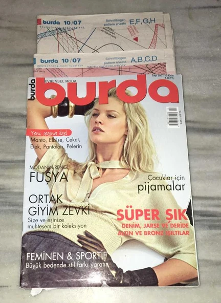 BURDA Ekim 2007 Sayı 10 ( PAFTALARI MEVCUT )(Sahafiye Kitap) ürün görseli 1