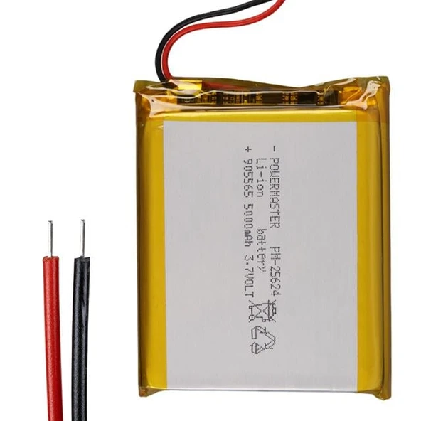Powermaster 905565 3.7V 5000Mah Lityum Polimer Pil ürün görseli 1