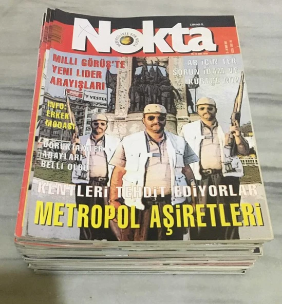 NOKTA Dergisi 15 - 28 Mart 2002 Sayı 1030 METROPOL AŞİRETLERİ - AB İÇİN TEK SORUN İDAM VE KÜRTÇE Mİ(Sahafiye Kitap) ürün görseli 1