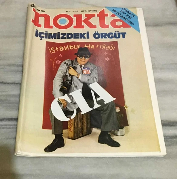 NOKTA Dergisi 19 Ocak 1986 Sayı 2 İÇİMİZDEKİ ÖRGÜT CIA(Sahafiye Kitap) ürün görseli 1