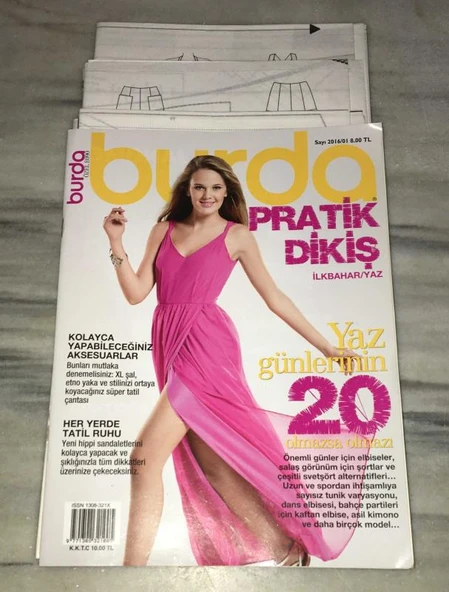 BURDA 2016 Sayı 1 ( PAFTALARI MEVCUT )(Sahafiye Kitap) ürün görseli 1