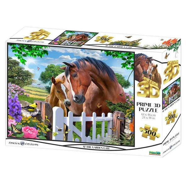 Prime 3D - At The Garden Gate 500 Parça Yetişkin Puzzle ürün görseli 1