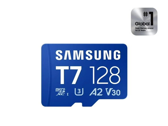 Samsung T7 MB-MB128T/WW MicroSD (MicroSDXC) 170 MB/s Hafıza Kartı ürün görseli 1