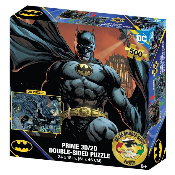 Prime 3D DC Comics Batman Çift Taraflı Puzzle 500 Parça ürün görseli 1