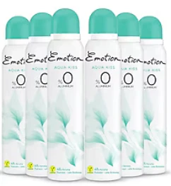 Emotion Aqua Kiss Kadın Deodorant 150 ml (6 adet) ürün görseli 1