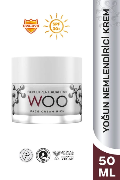 Face Cream Rich Yoğun Nemlendirici Güneş Korumalı Spf30 Yüz Kremi 50ml Uva-uvb ürün görseli 1