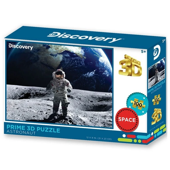 Prime 3D Discovery Ayda Astronot Puzzle 100 Parça ürün görseli 1