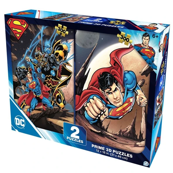 Prime 3D DC Comics Superman İkili Puzzle 300 Parça ürün görseli 1