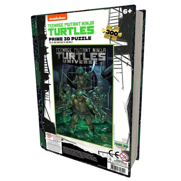 Prime 3D - Ninja Kaplumbağalar 300 Parça Puzzle 35642 - Metal Kutu ürün görseli 1