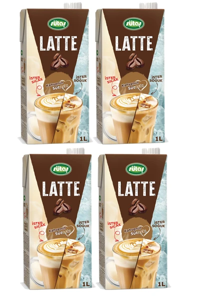 Sütaş Latte 1 lt x 4 Adet ürün görseli 1