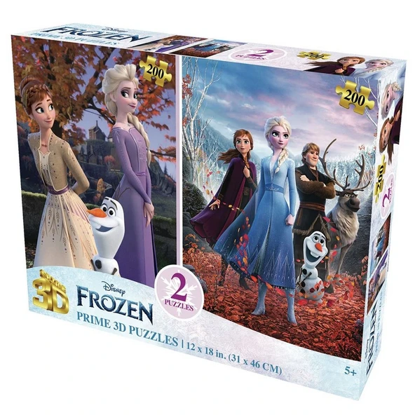 Prime 3D Disney Frozen İkili Puzzle 200 Parça ürün görseli 1