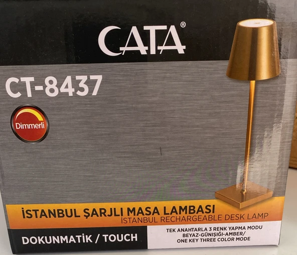 CATA-8437 İSTANBUL ŞARJLI MASA LAMBASI ürün görseli 1