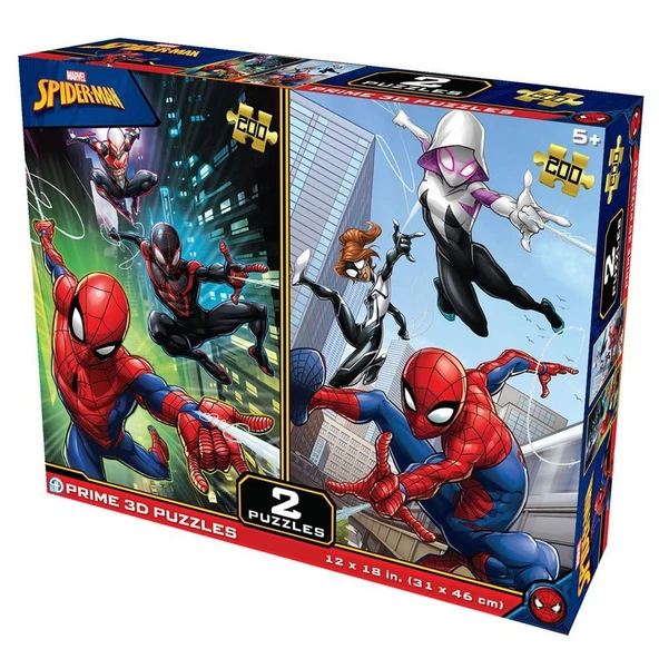 Prime 3D Marvel Spider-Man İkili Puzzle 200 Parça ürün görseli 1