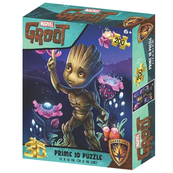 Prime 3D Marvel Groot Puzzle 200 Parça ürün görseli 1