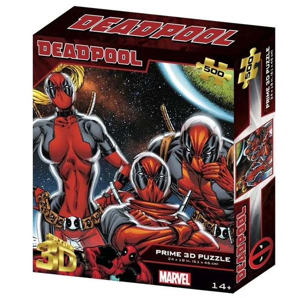 Prime 3D Marvel Deadpool Puzzle 500 Parça ürün görseli 1