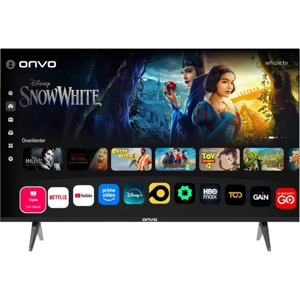 Onvo 40VQ80F2FA 40'' 102 Ekran Uydu Alıcılı Full HD WhaleOS QLED TV ürün görseli 1