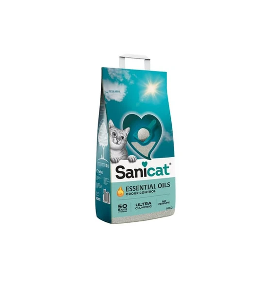 Sanicat Essential Oils Kokusuz Kedi Kumu 10KG ürün görseli 1