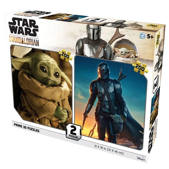 Prime 3D Star Wars The Mandalorian İkili Puzzle 200 Parça ürün görseli 1