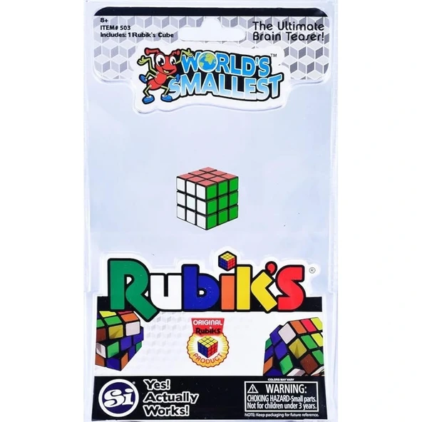 World's Smallest Rubik Zeka Küpü - Dünyanın En Küçük Rubik Küpü SUPR-503 ürün görseli 1