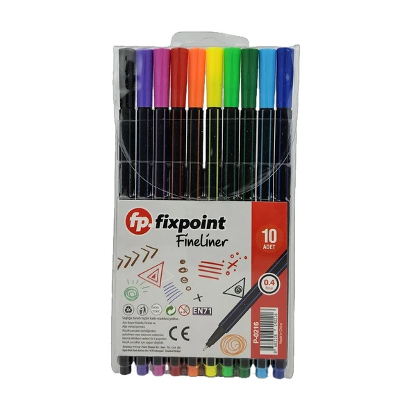 FINELINER KALEM 12X24 10 LU PK FIXPOINT-P0216 ürün görseli 1