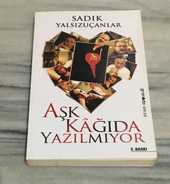 AŞK KAĞIDA YAZILMIYOR ( İMZALI )(Sahafiye Kitap) ürün görseli 1