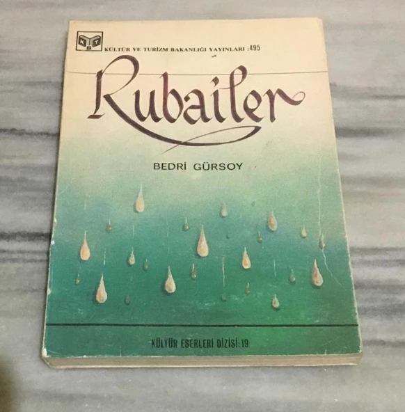 RUBAİLER - BEDRİ GÜRSOY -(Sahafiye Kitap) ürün görseli 1