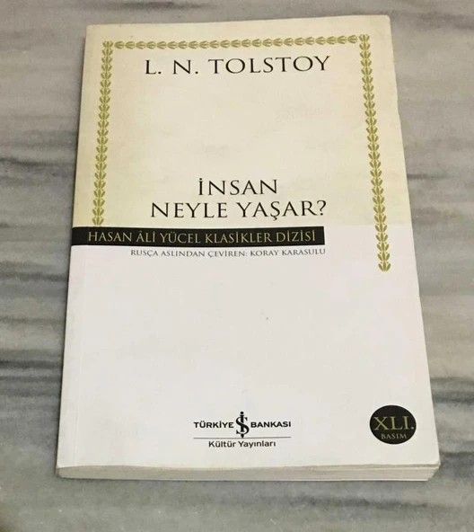İNSAN NEYLE YAŞAR XLI.BASKI(Sahafiye Kitap) ürün görseli 1