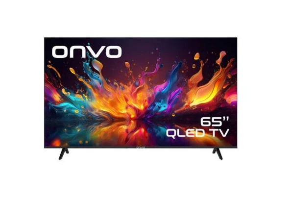 Onvo 65OVF9001UQ 4K Ultra HD 65'' 165 Ekran Uydu Alıcılı Google Smart QLED TV ürün görseli 1