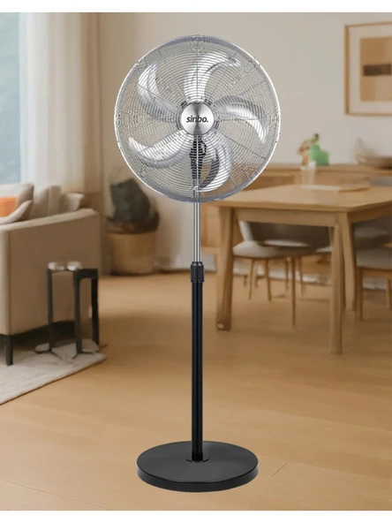 Sinbo SF-6792 Ayaklı Vantilatör 20 İnç 130W Endüstriyel Fan 3 Kademeli Sessiz Güçlü 360 Ayarlanabilir ürün görseli 1