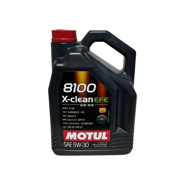 Motul 8100 X-Clean Efe 5W-30 5 Litre Motor Yağı (Üretim Yılı: 2024) ürün görseli 1