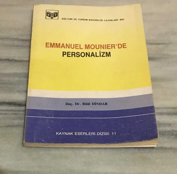 EMMANUEL MOUNIER'DE PERSONALİZM(Sahafiye Kitap) ürün görseli 1