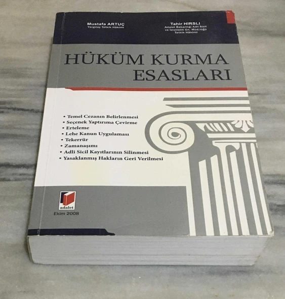 HÜKÜM KURMA ESASLARI 2.BASKI - 2008(Sahafiye Kitap) ürün görseli 1