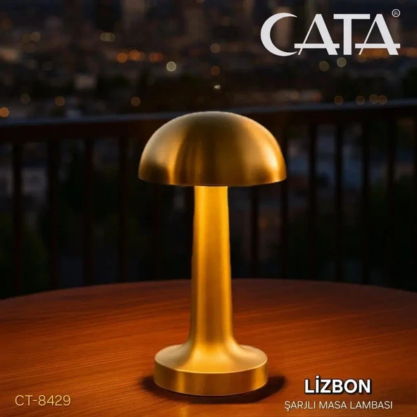 Cata CT-8429 Lizbon Şarjlı Dokunmatik Masa Lambası ürün görseli 1