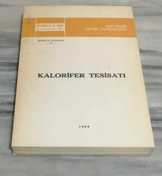 KALORİFER TESİSATI 1985 BASKI(Sahafiye Kitap) ürün görseli 1