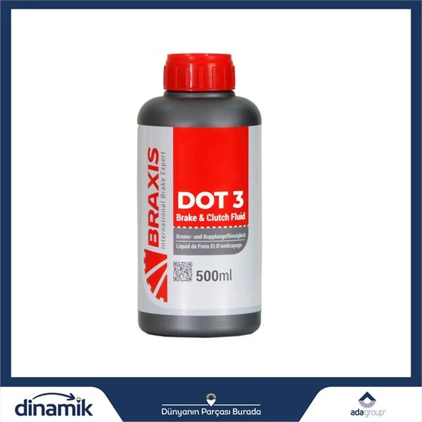 BRAXIS DOT3 FREN HİDTOLİĞİ 500ML (24LÜ) ürün görseli 1