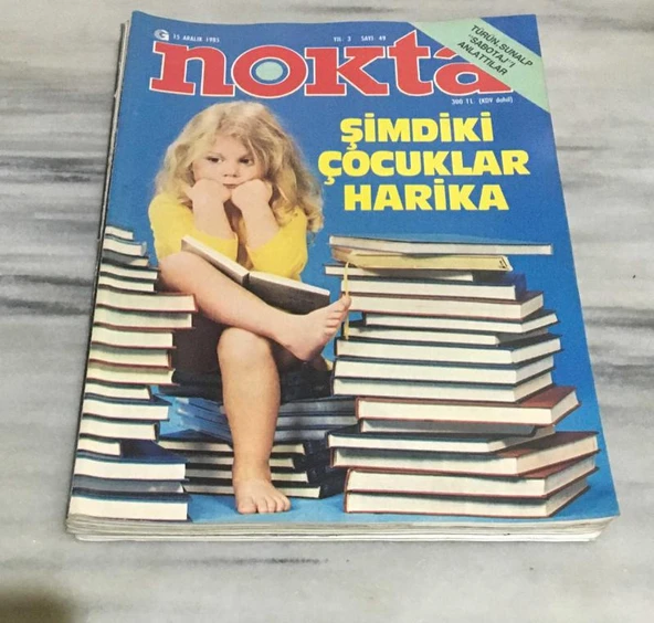 NOKTA DERGİSİ 15 Aralık 1985 Sayı 49 ŞİMDİKİ ÇOCUKLAR HARİKA(Sahafiye Kitap) ürün görseli 1
