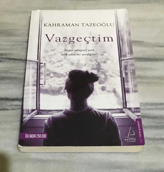 VAZGEÇTİM 1.BASKI(Sahafiye Kitap) ürün görseli 1