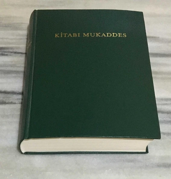 KİTABI MUKADDES ESKİ VE YENİ AHİT ( Tevrat ve İncil ) İBRANİ,KİLDANİ VE YUNANİ DİLLERİNDEN SON TASHİH EDİLMİŞ TERCÜMEDİR(Sahafiye Kitap) ürün görseli 1
