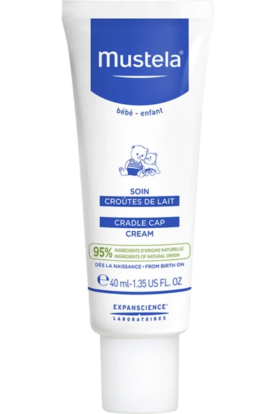 Mustela Cradle Cap Cream 40 ml - Saç Pullanmalarına Karşı Bakım Kremi ürün görseli 1