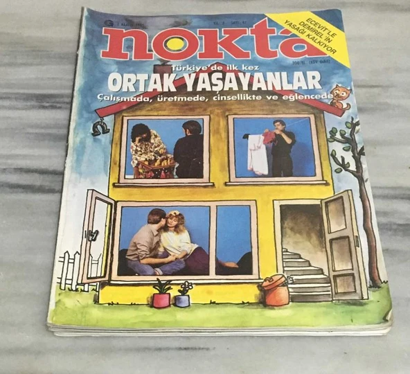 NOKTA DERGİSİ 1 Aralık 1985 Sayı 47 Türkiye'de ilk kez ORTAK YAŞAYANLAR Çalışmada,Üretmede,Cinsellikte ve Eğlencede(Sahafiye Kitap) ürün görseli 1