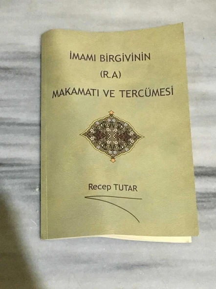 İMAM BİRGİVİNİN (R.A) MAKAMATI VE TERCÜMESİ(Sahafiye Kitap) ürün görseli 1