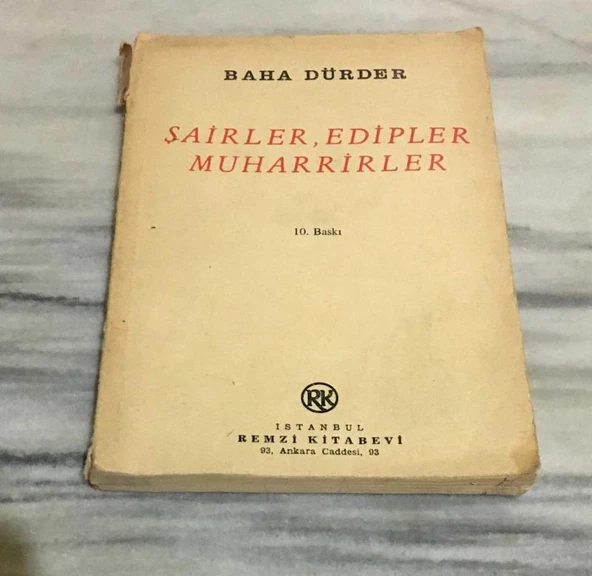 ŞAİRLER,EDİPLER MUHARRİRLER(Sahafiye Kitap) ürün görseli 1