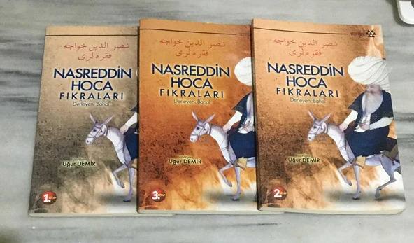 NASREDDİN HOCA FIKRALARI 1.2.3.Ciltler ( TAKIM ) Türkçe-Osmanlıca 1.BASKI(Sahafiye Kitap) ürün görseli 1