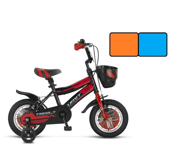 ÜMİT 1202 TREND-Y-BMX-SEPET-V-ERKEK ÇOCUK BİSİKLETİ 12 JANT TURUNCU MAVİ ürün görseli 1