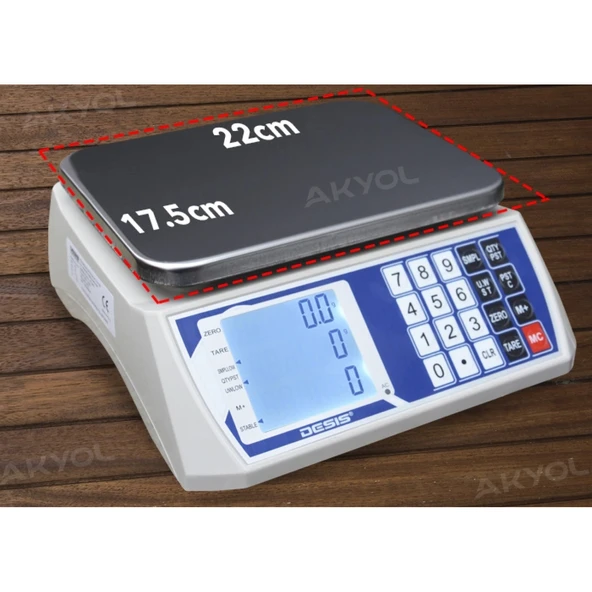 Desis H7C-30 Hassas Sayıcı Terazi - 30 kg ürün görseli 1