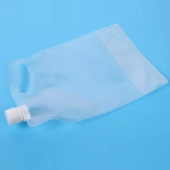 Plastik Kapaklı Su Torbası 1 Litre - Resim 4