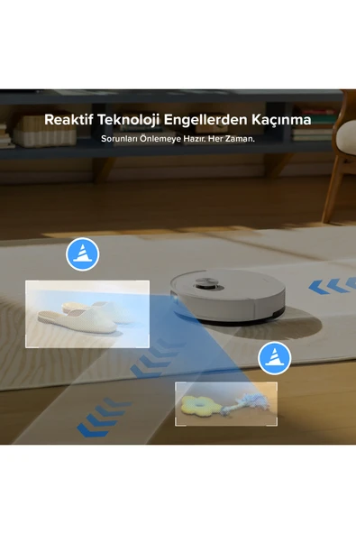 Roborock S8 Pro Plus Akıllı Beyaz Robot Süpürge 10.00 HyperForce Emiş Gücü - Resim 5