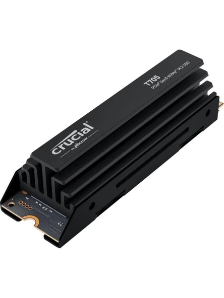 Crucial T705 1TB PCIe Gen5 NVMe M.2 SSD CT1000T705SSD5 (13600-10200 MBs) Heatsink Soğutuculu - Resim 2