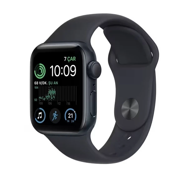 Apple Watch SE 40mm (2.Nesil) (GPS) Alüminyum Kasa Gece Yarısı TEŞHİR MNJT3TU/A ürün görseli 1